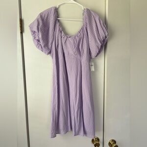 Old Navy Light Purple Textured Dress